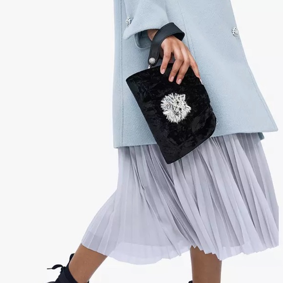 Kate Spade NWT Party Velvet Cat Clutch - Picture 13 of 14